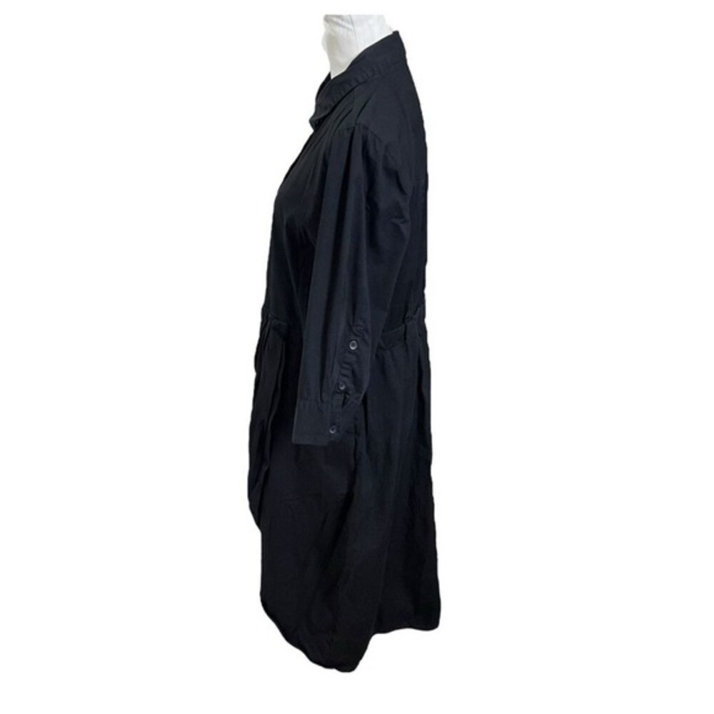 Universal Standard Shirt Dress Black Midi 3/4 Sleeve Women's‎ Size 14-16 - Picture 5 of 10